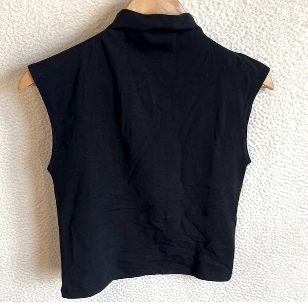Madewell Mockneck Women’s Shirt Size Medium Black